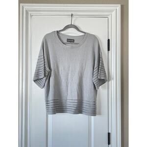 Michael Stars Grey Pullover Short Sleeve Crewneck Medium